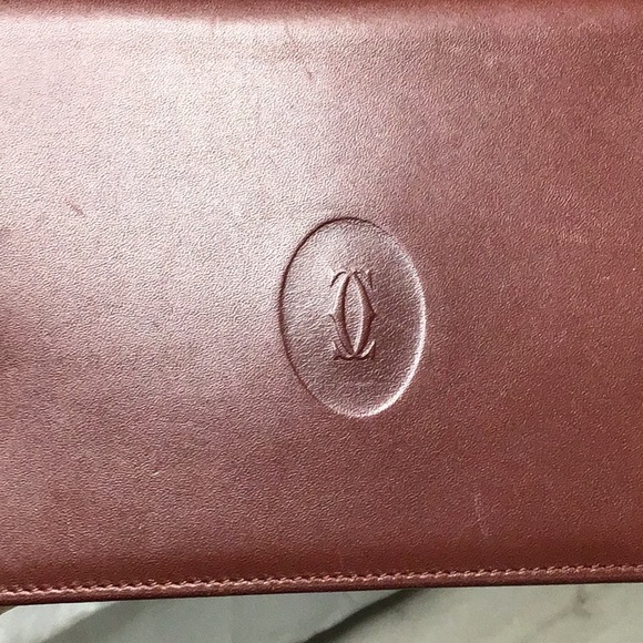 CARTIER Vintage Flap Kiss Lock Bifold Long Wallet Excellent Condition - Picture 5 of 16